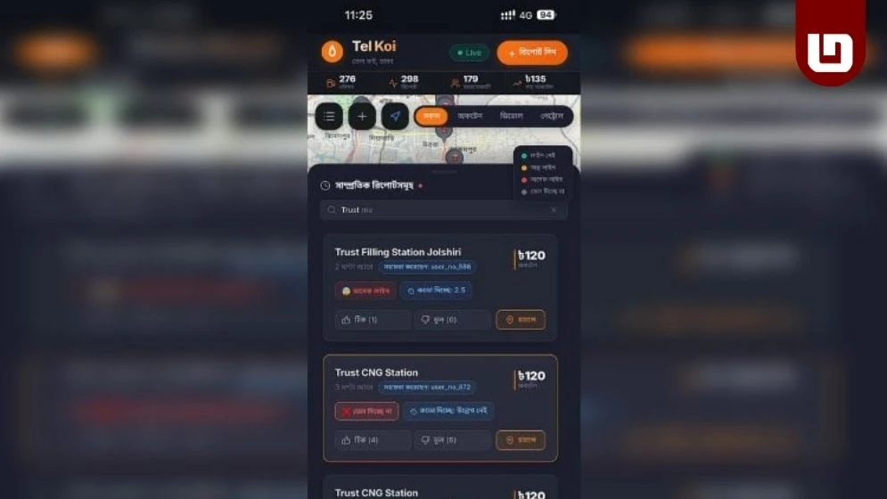 কোথায় পাওয়া যাবে তেল, জানাবে ‘তেল কই’ অ্যাপ