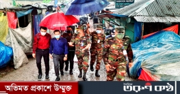 দ. সুনামগঞ্জে সাধারণ মানুষকে করোনা সচেতনতায় ব্রিগেডিয়ার জেনারেল