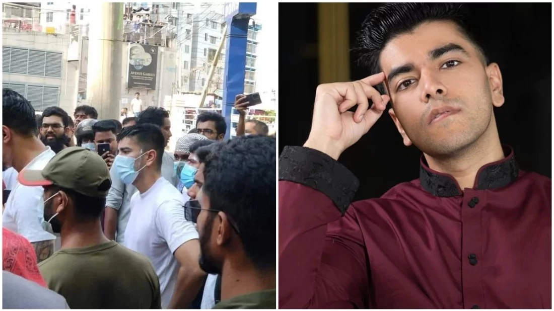 শিক্ষার্থীদের সঙ্গে আন্দোলনের মাঠে সালমান মুক্তাদির