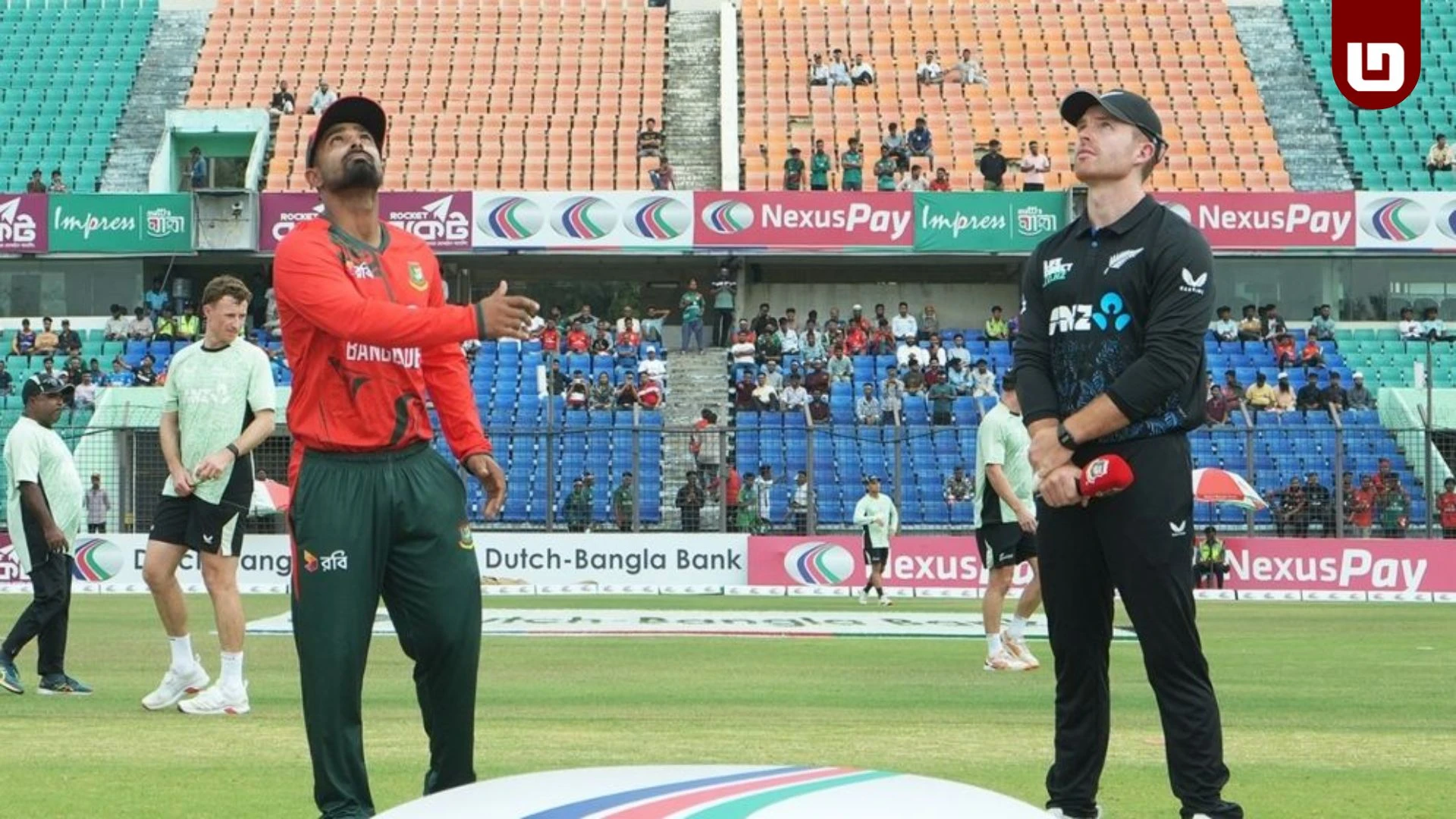 টস ভাগ্যে বদল: কিউইদের ব্যাটিংয়ে পাঠালেন লিটন